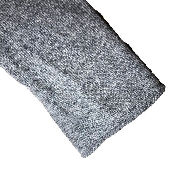 Zara Long Sleeve Sweater with Chiffon Pleated Back in Grey Women’s M - Picture 4 of 6